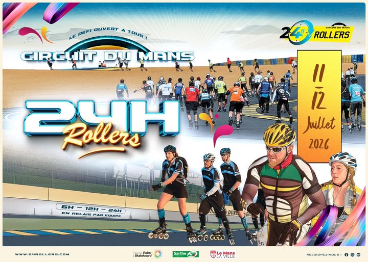 Affiche des 24 heures du Mans Rollers 2026