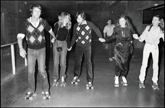 Yves Renier, Steven Spielberg et Goldie Hawn à "La Main Jaune"(Photo : Bertrand Rindoff Petroff)