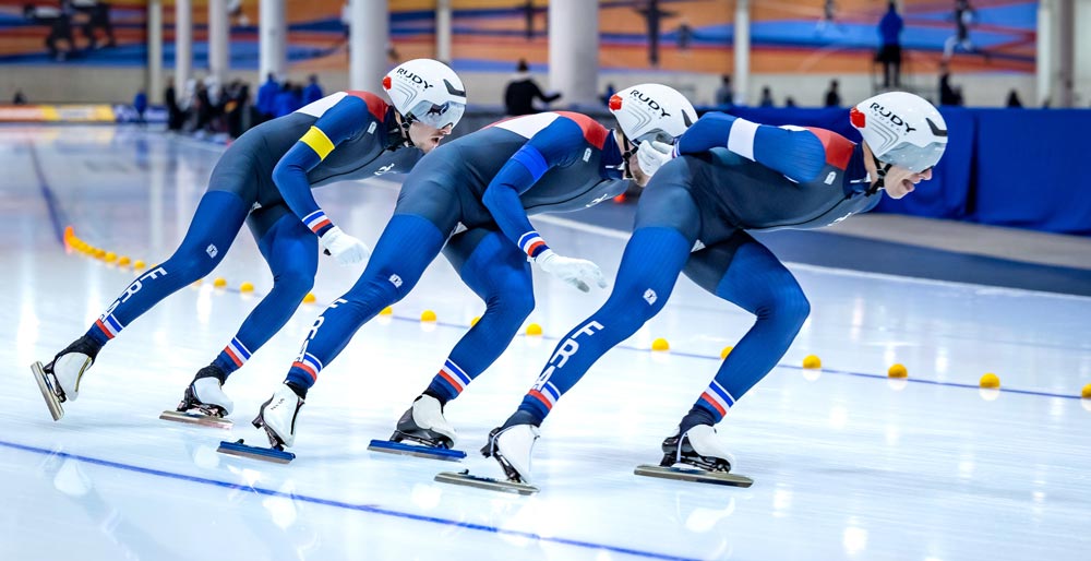 L'équipe de France de poursuite sur glace