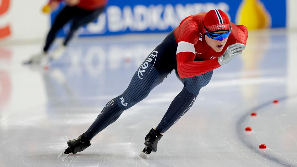 Patineur norvégien aux championnats du monde ISU longue piste 2026