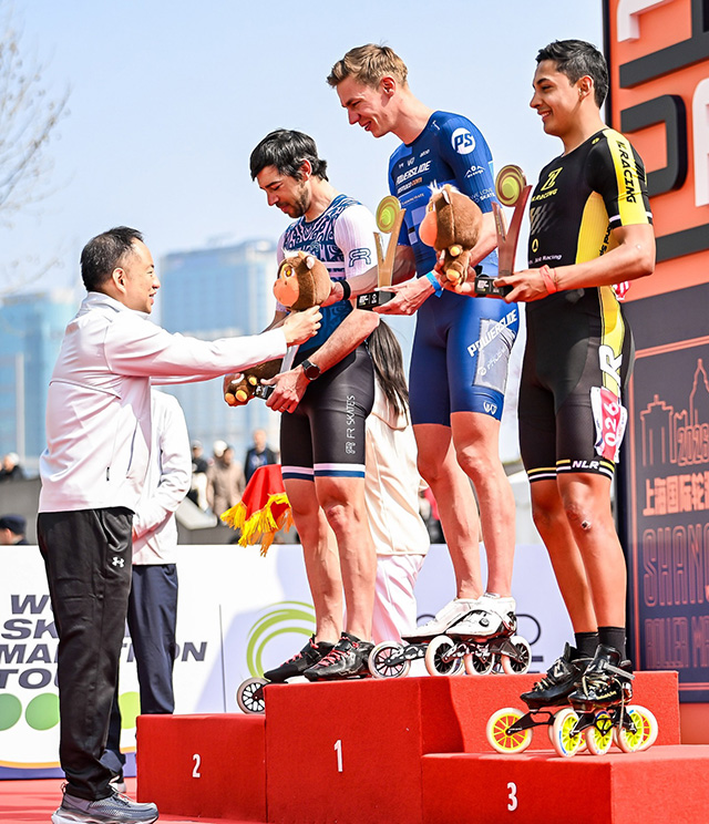 Le podium pro hommes WSMT Shanghai 2026