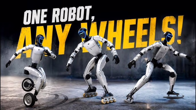 Un robot humanoïde qui patine