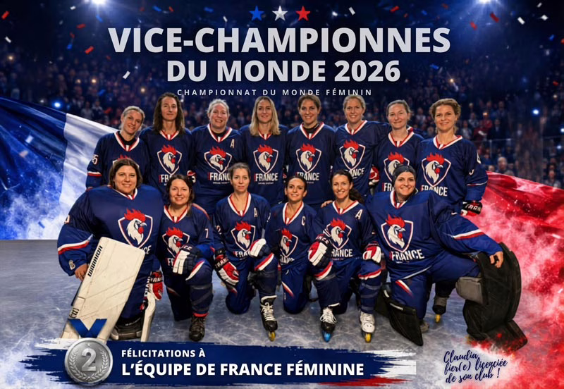 L'équipe de France dames de rink hockey, vice-championne du monde catégorie vétéran 2026