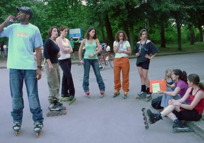 Un entraînement des Miss'Iles en 2005