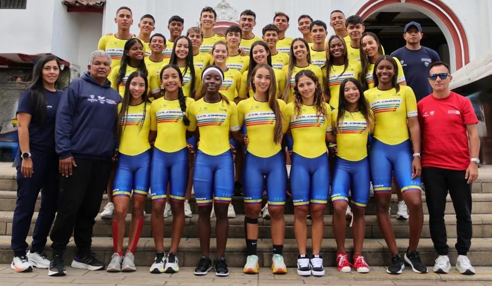L'équipe de Colombie de roller course 2026