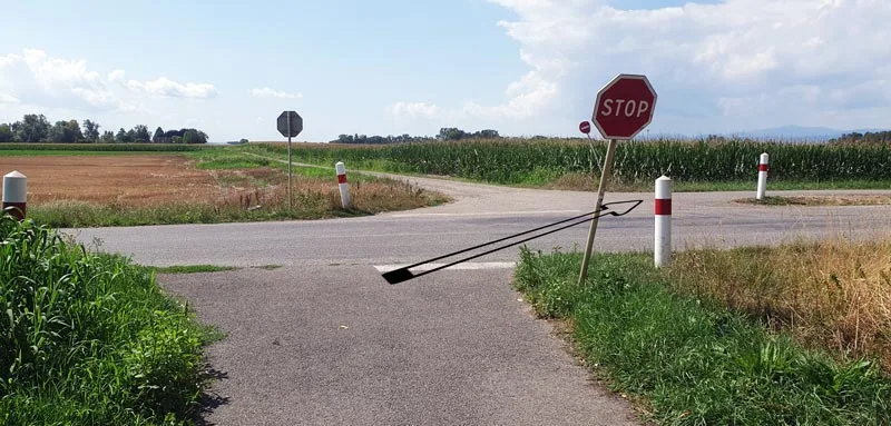Franchissement de la D4 après Muntzenheim