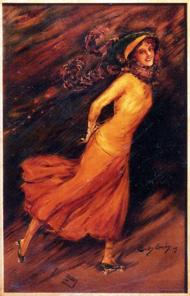 Une Crawford Skating Girl en 1909
