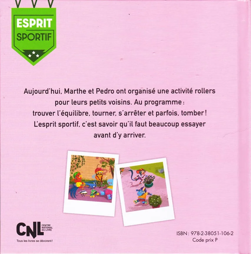 Quatrième de couverture du livre "Le Slalom en Rollers"
