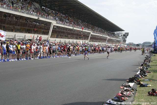 Départ des 24 Heures du Mans Roller 2006