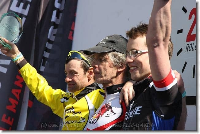 Premier podium de Claude Viltard Premier podium de Claude Viltard, à côté de Philippe Coussy
