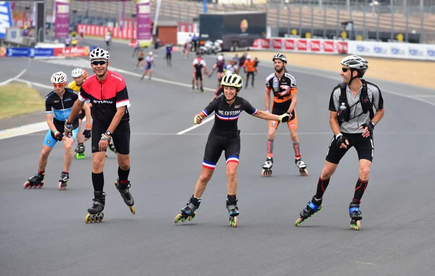 Karine Malle Urvoy sur le circuit Bugatti