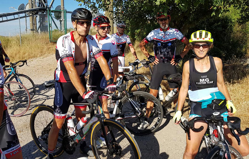Entrainement vélo pour Karine Malle Urvoy