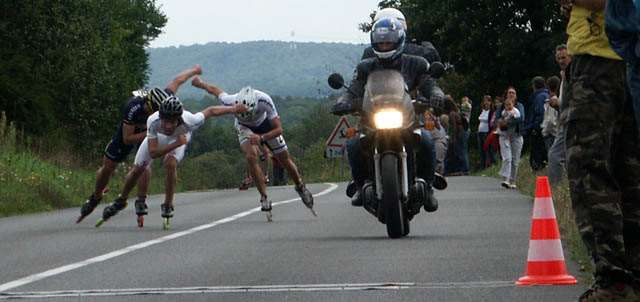 Sprint d'arrivée des seniors élites hommes