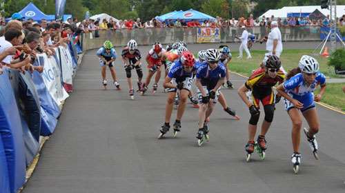 3ème jour de compétition au championnat d'Europe 2012 de roller course à Szeged (Hongrie)