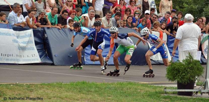 3ème jour de compétition au championnat d'Europe 2012 de roller course à Szeged (Hongrie)