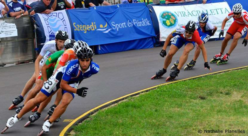 3ème jour de compétition au championnat d'Europe 2012 de roller course à Szeged (Hongrie)