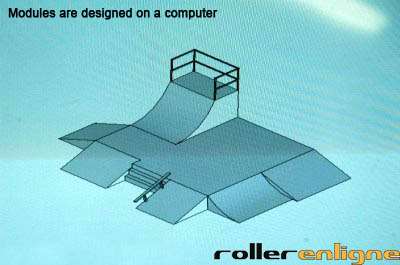 Modules are designed on a computer