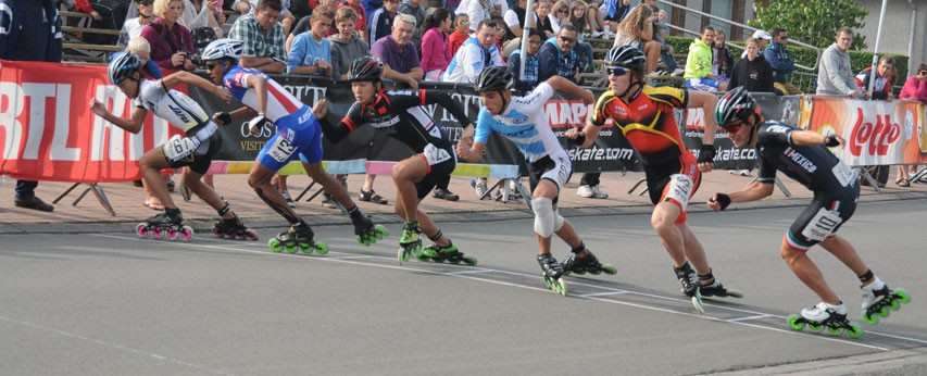 Mondial course 2013 : quarts de finales juniors hommes du 500 m sur route