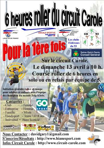Le point sur les inscriptions 6 H circuit Carole