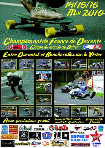 Coupe de France et du Monde roller descente 2010 à Darnetal (76)
