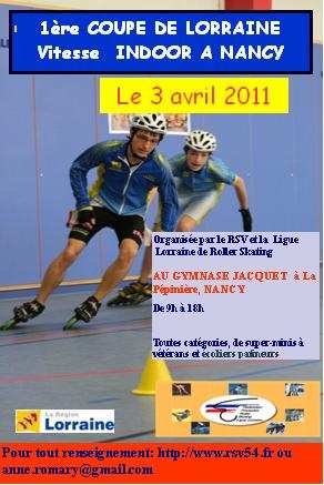Coupe de Lorraine de roller de vitesse 2011 à Nancy (54)