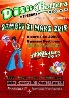 Soirée Disco Roller 2015 à Epernay (51)
