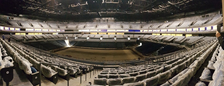 Salle principale du roller hockey