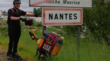 Damien : 850 km en roller en solo entre Hendaye et Nantes