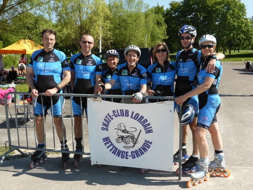 Les patineurs de vitesse du Skate Club Lorrain