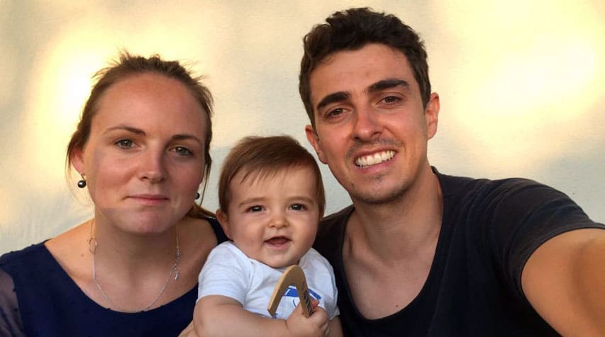 Adeline Le Borgne et sa petite famille Adeline Le Borgne et sa petite famille