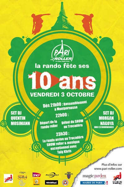 Pari Roller fête ses 10 ans en 2008 !
