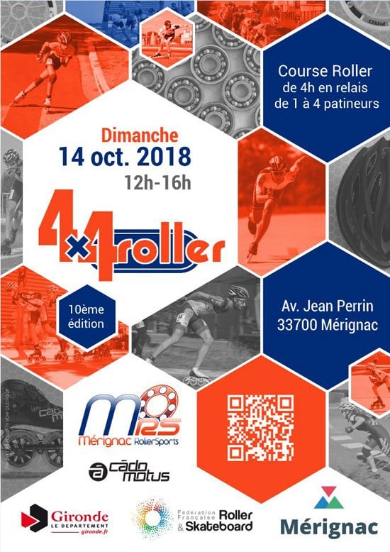 affiche 4x4 Roller Merignac 2018