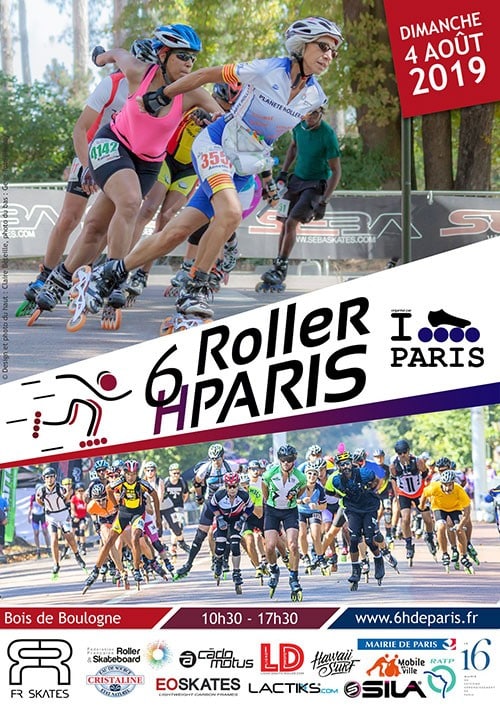 affiche 6 heures Roller Paris 2019