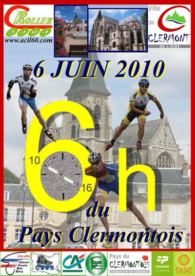 6 Heures roller du Pays Clermontois 2010 à Clermont-de-l&rsquo;Oise (60)