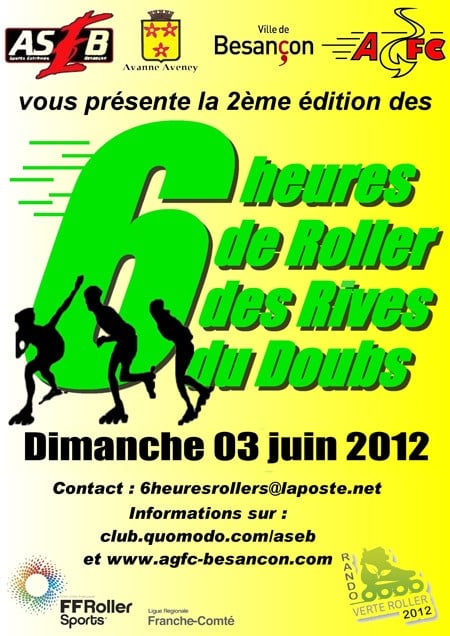 6 heures des Rives du Doubs 2012 au départ de Besançon (25)