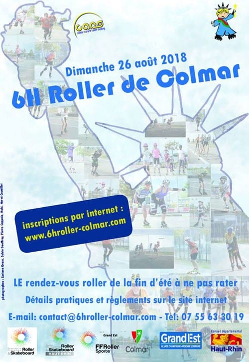 affiche 6h roller colmar 2018