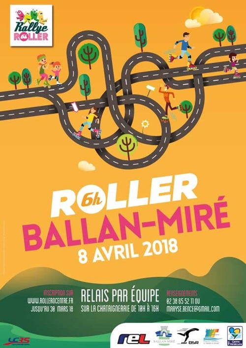 Rallye des 6 heures roller 2018 : 6h de Touraine à Ballan-Miré (37)