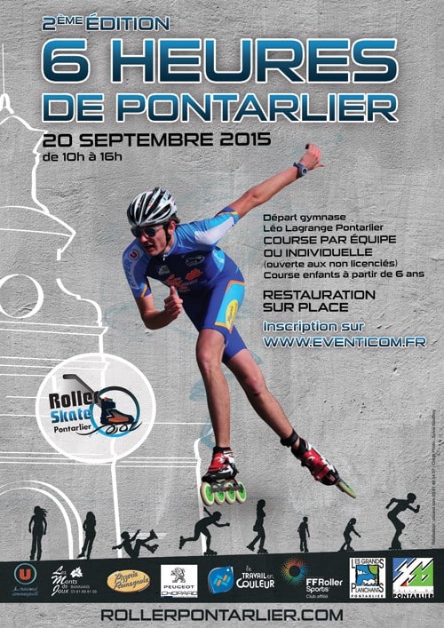 affiche 6heures roller pontarlier 2015