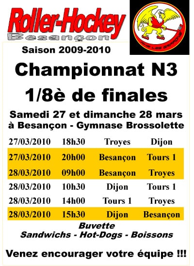 8ème de finale du championnat N3