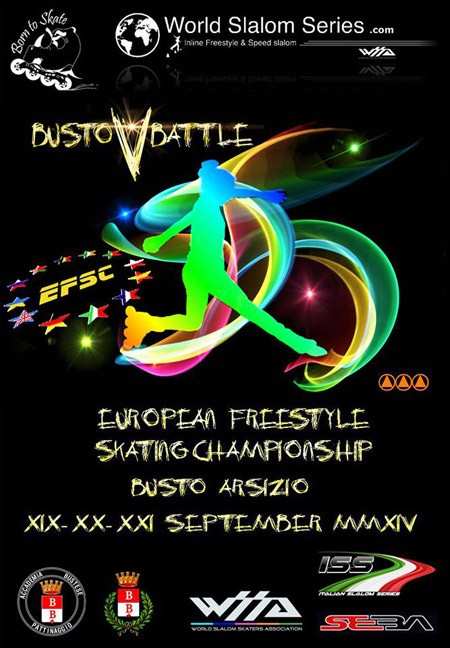 Championnat d’Europe roller freestyle 2014 à Busto (Italie)