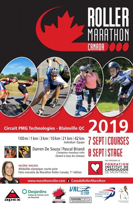 affiche canada roller marathon 2019