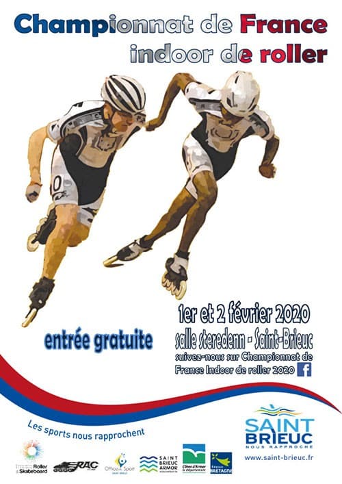 Championnat de France Indoor de roller course 2020 à Saint-Brieuc (22)