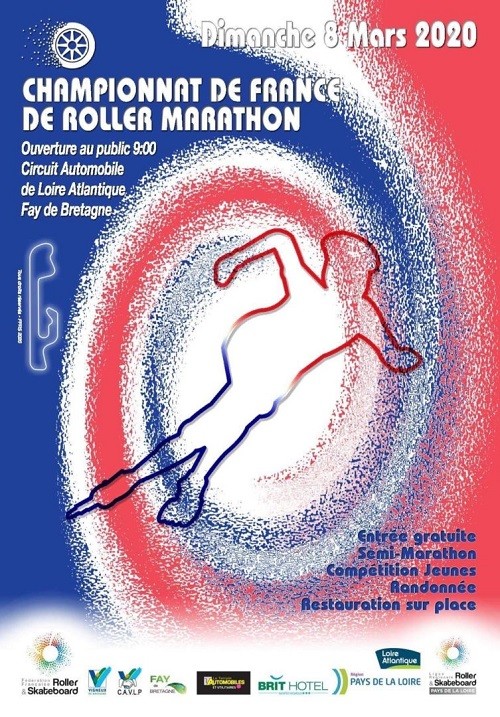affiche championnat france roller marathon 2020