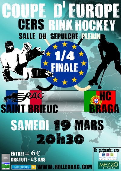 St-Brieuc &#8211; quart de finale Coupe d&rsquo;Europe