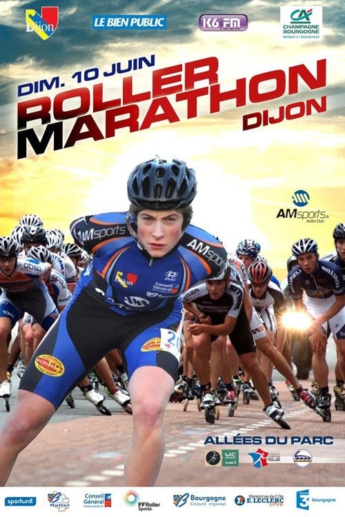 affiche coupe france marathon roller dijon 2012
