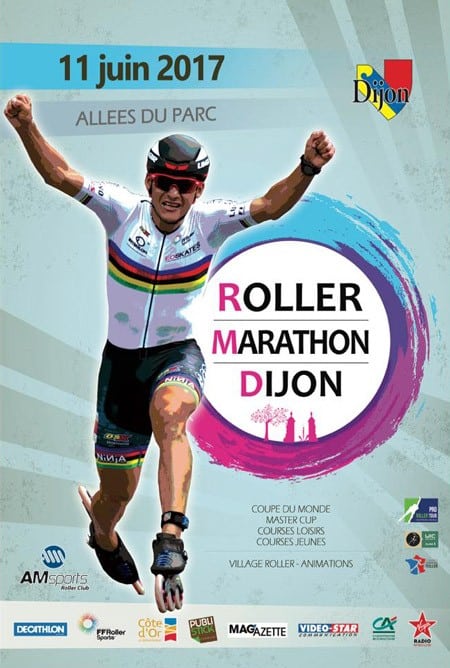 affiche coupe monde marathon roller dijon 2017