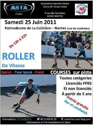 Course régionale de roller sur piste 2011 à Nantes (44)