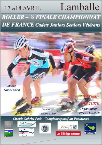 Demi-finale du Championnat de France CJS roller course Route 2010 à Lamballe (56)