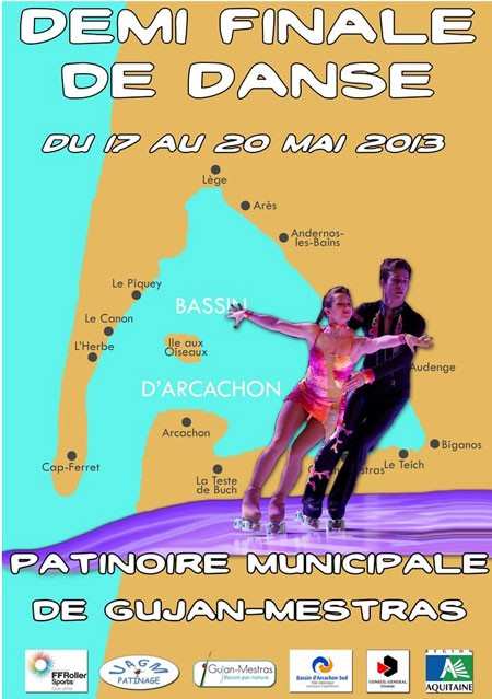 Planning de la demi-finale solo et couple danse à  Gujan-Mestras (33)