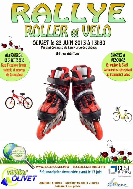 Rallye roller et vélo 2013 à Olivet (45)